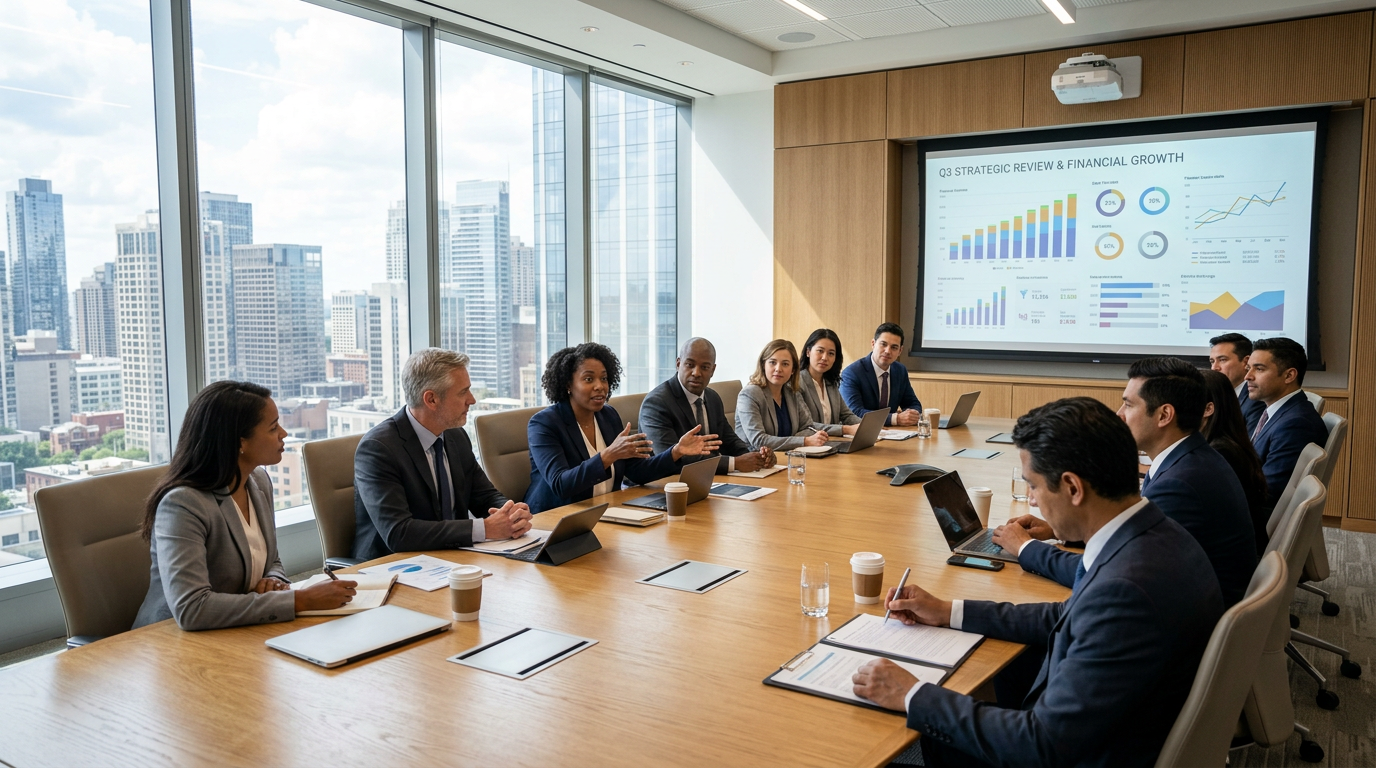 Featured image for the article "The Middle Management Salary Trap: Transitioning to Executive Pay". Why mid-level managers get stuck at a specific salary ceiling, and the strategic shifts in skills, compensation structure, and positioning required to break through. Images and Photos created by www.Jobs-Rank.com — The Website that Shows you real Work Incomes in Relation to Roles and Education