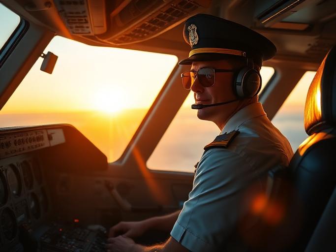 Airline Captain at work — Images and Photos created by jobs-rank.com