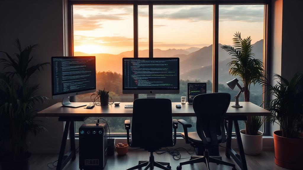 Full Stack Developer at work — Images and Photos created by jobs-rank.com