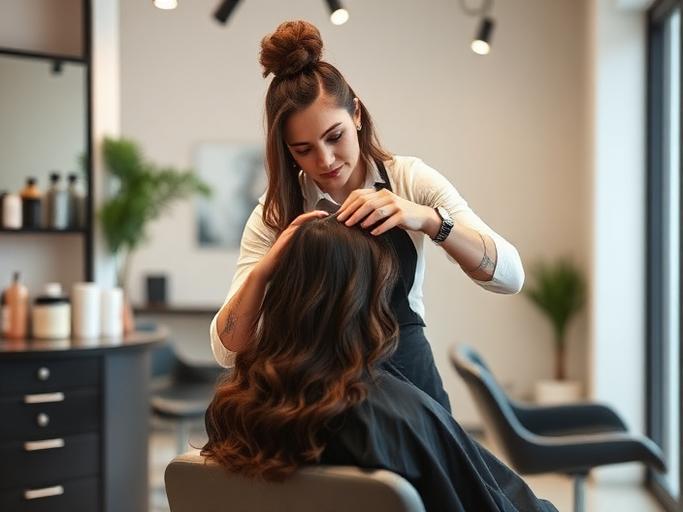 Hairdresser at work — Images and Photos created by jobs-rank.com
