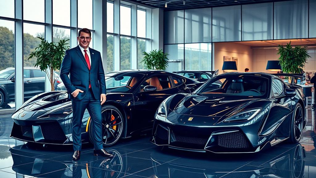 Luxury Car Salesperson at work — Images and Photos created by jobs-rank.com