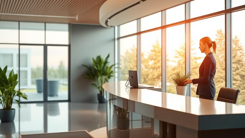 Receptionist at work — Images and Photos created by jobs-rank.com