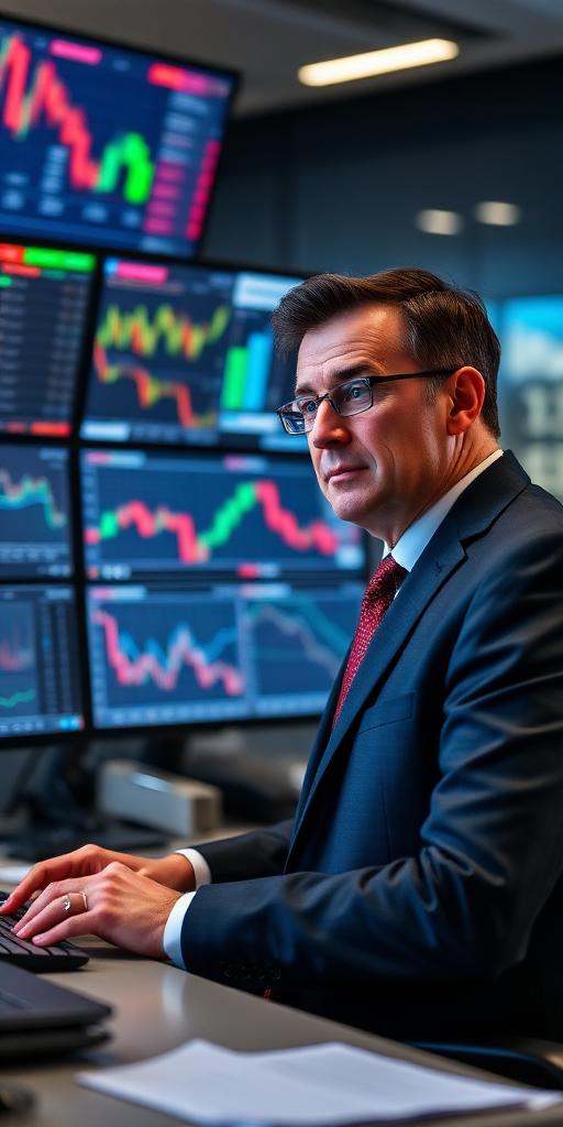 Stockbroker at work — Images and Photos created by jobs-rank.com